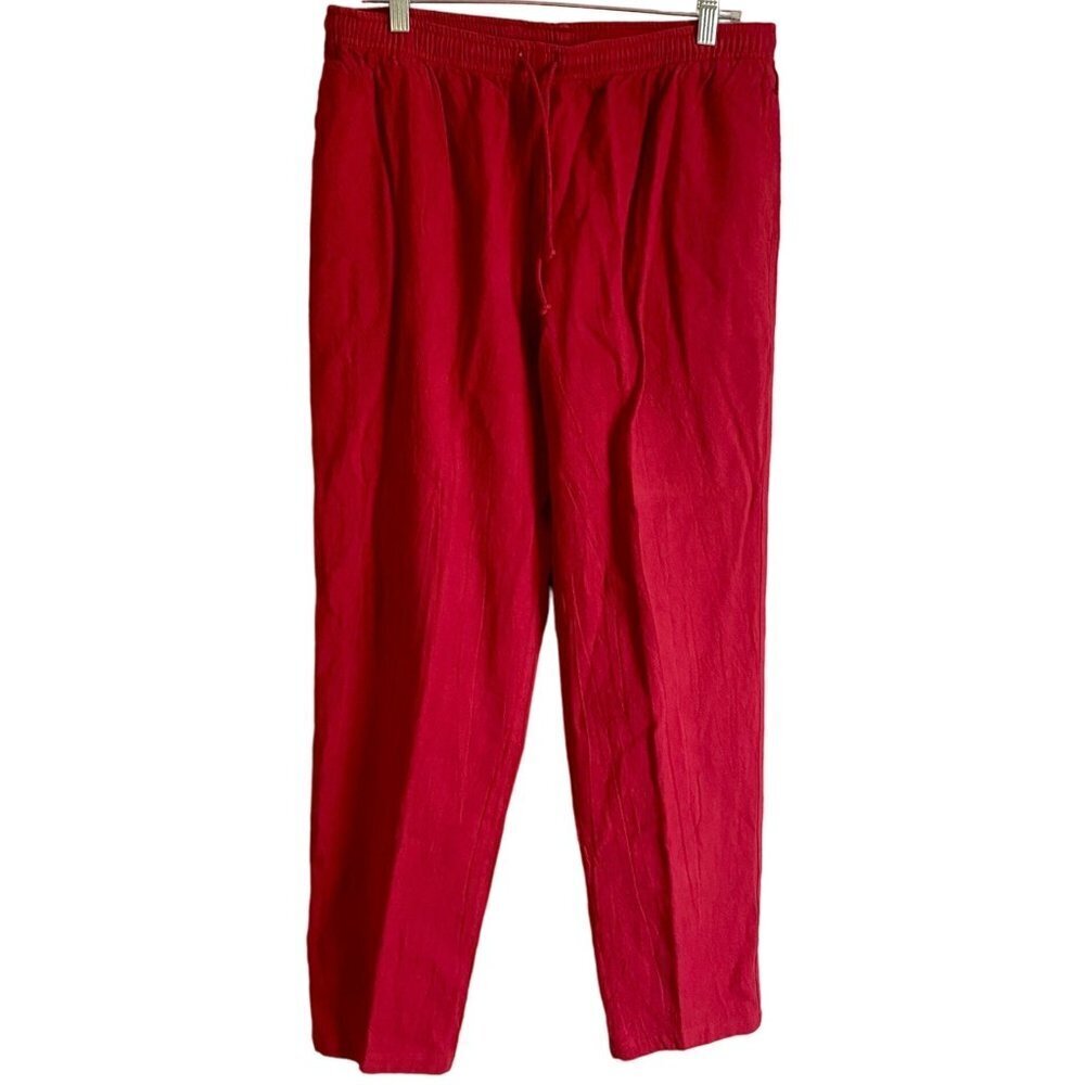 Cottonseed Cotton Pants Drawstring Waist with Pockets Medium NEW